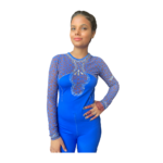 Royal  Elegance Unitard for Yoga/Ice Skating