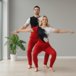 Unisex Dramatic Splash Leotard Legging Set