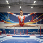 Printed Divine Flame Leotard For Artistic Gymnastics, Mllakhamb, Yoga, Aerial, Skating & Dance