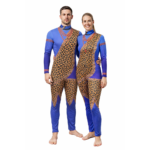 Blue Leopard Print – Full-Body Jumpsuit