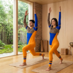 Vibrant Leopard Texture Unitard/Bodysuit made for Yoga, Free Style Dance, Acro Dance, Aerial & Zumba