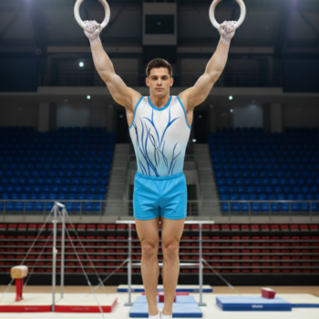 Boy/Men Jungle Print Costume Set For Artistic Gymnastics, Artistic Yoga, Gym Workout & Other Physical Activity