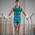 Competition/Training Zigzag Men/Boy Leotard  For Artistic Gymnastics,Artistic Yoga, Gym Workout & Other Physical Activity