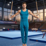 Teal Tail Costume Set, Designed for Artistic Gymnastics, Artistic Yoga, Gym Workouts, and Other Physical Activities