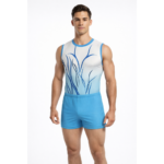 Boy/Men Jungle Print Costume Set For Artistic Gymnastics, Artistic Yoga, Gym Workout & Other Physical Activity