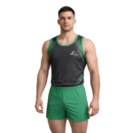Printed Tilted Line Soldiery Men Costume Set for Artistic Gymnastics, Artistic Yoga, Mallkhamb & Other Physical Activity