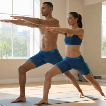 Dark Green Unisex Floral Print Performance Shorts