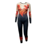 Fiery Ombre Lycra Unitard Costume