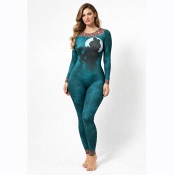 Divine Flute  Krishan Theme Based Unitard for Yoga