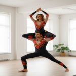 Fiery Ombre Lycra Unitard Costume