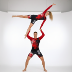 Smoky Swril Biketard For Yoga, Aerial, Acrobatics, Aerobics, Running And Roller Skating