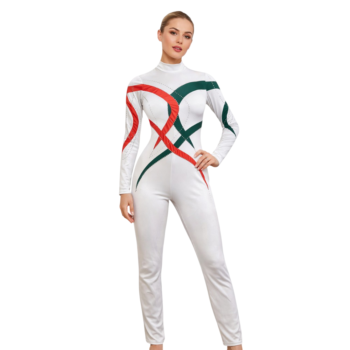 Eternal Love for India Unitard/Bodysuit designed for Yoga & Patriotic Dance Performance