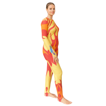 Ganesha Vibes Unitard/One Piece Costume crafted for Devotional Performance, Yoga & Silk Aerial