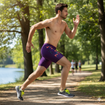 Majestic Move: Unisex Purple Shorts