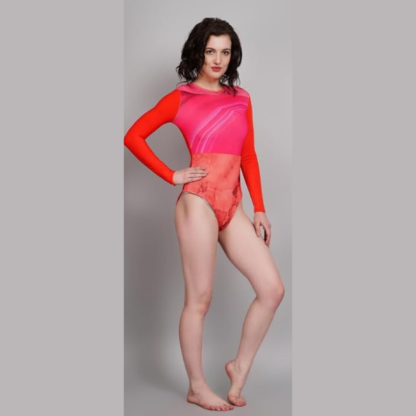 vibrant and stylish leotard for gymnastics