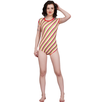 Sleeveless, Multi Print Essance Of Glory Leotard For Artistic Gymnastics, Mllakhamb, Yoga, Aerial, Skating & Dance