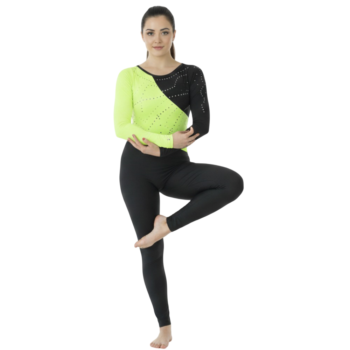 Vibrant Edge Bodysuit/Unitard for Step Up, Acro Dance, Aerial, Yoga, Ice, Blade & Figure Skating