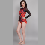 Buy Girls Red Velvet Leotard Online