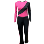 Floral Flow Aerobics Costume Set