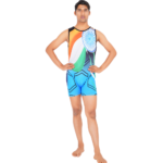 Patriot Pride: Tricolor Print Biketard