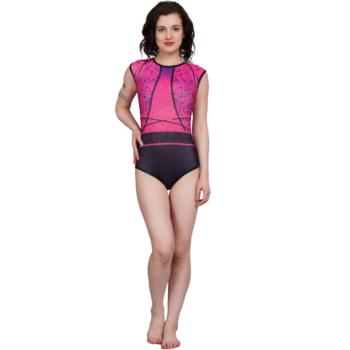 Pink and Purple Leotard for Yoga and Mallakhamb