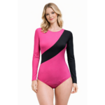 Artistic Gymnastics, Mllakhamb, Yoga, Aerial, Skating Black & Pink Bloom in Motion Leotard