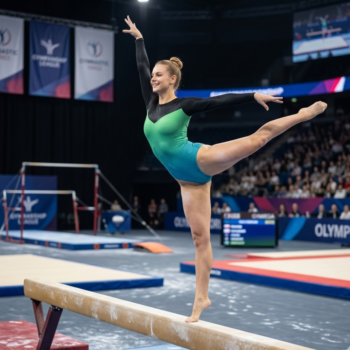 Girl/Women Traning Printed Ombre Sea Green Leotard  For Gymanstics, Mllakhamb, Aerial, Dance,Skating & Yoga