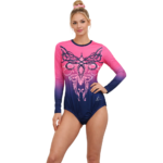 Pink Orchid Leotard for Gymnastics, Yoga, Aerial & Mallakhamb