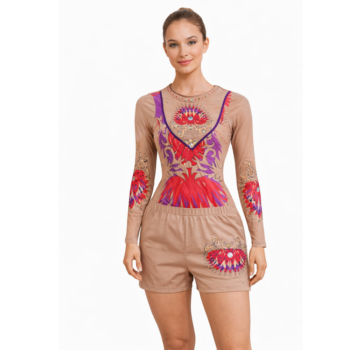 Chroma Leotard Set for Yoga, Artistic Gymnastics, Mallakhamb & Dance