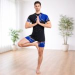 Unisex Abstract Aura Biketard engineered for Weightlifting, Powerlifting, Yoga, Acrobatics, Aerial & Zumba