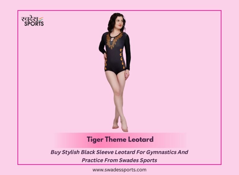 Buy Stylish Black Sleeve Leotard For Gymnastics And Practice From Swades Sports