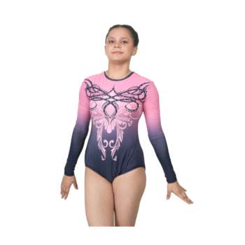 Pink Orchid Leotard For Gymanstics And Mallakhamb