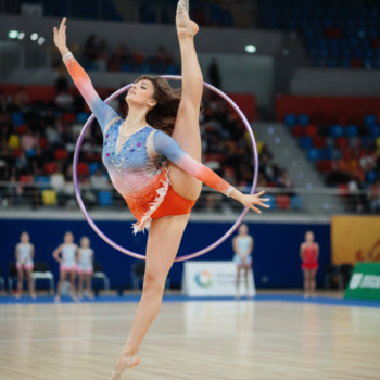 Pixel Pop Costume For Rhythmic Gymnatics And Ice Skating