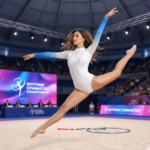 White Lotus Leotard for Artistic Gymnastics, Yoga & Mallkhamb