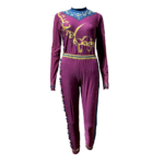 Purple Divine Secrets Leotard And Legging Set For Yoga And Devotional Dance