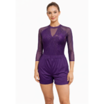 Shine With Confidence Yellow, Wine Leotard Set For Gymnastics, Yoga, Aerial, Mallkhamb And Dance