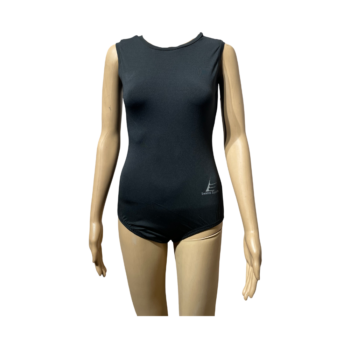 Classic Black Sleeveless Leotard For Gymnastics, Ballet, Mallakhamb, Aerial, Aerobics, Acrobatics And Other Physical Activity