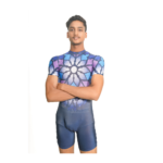 Bloom Spark Biketard For Acrobatics, Aerobics, Step up, Acro Dance, Trampoline And Trampoline Gymnatics