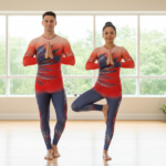 Trishuldhari Unisex Bodysuit/Unitard Designed for Yoga, Devotional Dance, Step up, Acro Dance, Aerial, Ice, Figure Blade Skating