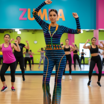 Competitive/Training, Rhythmic Wave Flair Unitard For Acro Dance, Step Up, Zumba, Trampoline And Cry Wheel