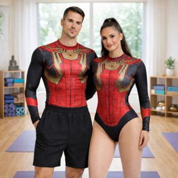 Web Warrior Unisex Competitive Leotard For Gymanstics, Acrobatics, Aerobics, Trampoline And Rhythmic Yoga