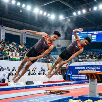 Podium Performer Leotard for Men & Boys for Artistic Gymnastics, Mallakhamb, Yoga & Other Physical Activities