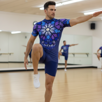 Bloom Spark Biketard For Acrobatics, Aerobics, Step up, Acro Dance, Trampoline And Trampoline Gymnatics