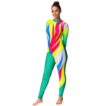 Prism Pop Unitard/Jumpsuit/Bodysuit Designed for Yoga, Step up, Acro Dance, Aerobics & Acrobatics