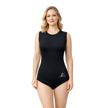 Classic Black Sleeveless Leotard for Gymnastics, Ballet, Mallakhamb, Aerial, Aerobics, Acrobatics And Other Physical Activity