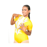 Competitive Gold Karizma Leotard For Acrobatics, Aerobics, Step Up And Acro Dance