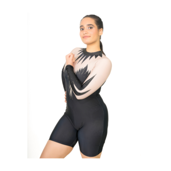 Competitive Luxe Wings Biketard For Yoga, Trampoline Gymnastics, Acrobatics, Aerobics , Step Up And Dance