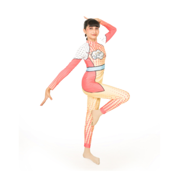 Dottie Pop Performance Unitard For Yoga, Acrobatics, Aerobics, Ice, Figure And Blade Skating