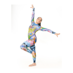 Maa Shreem Fully Printed Unitard Is Dedicated To Yoga, Rhythmic Gymnastics, Aerial And Ice Skating