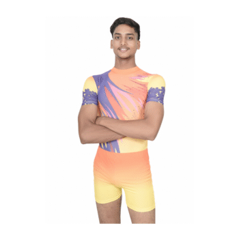 Boys’ Radiant Ray Sublimation Leotard With Ombre Shorts